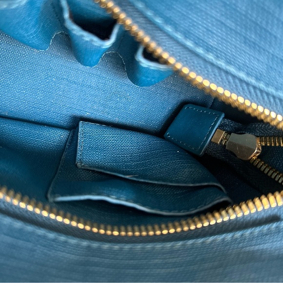 Petite Dagne Dover tote in teal - Picture 5 of 5